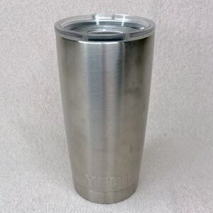 Yeti Travel Mug Tumbler w/Lid-Silver-Traveler-Vacation-Commute-Work-Professional